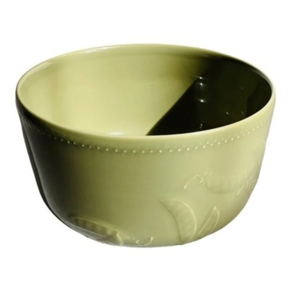 Vintage MATCERAMICA Portugal Peas Green Large Ceramic Bowl 9.5